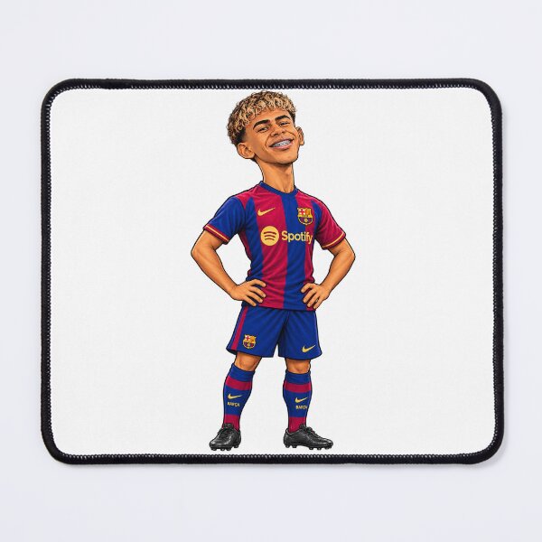 Item preview, Lamine Yamal FC Barcelona Illustration Art designed and sold by FlatInkStudio.