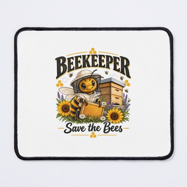 Item preview, Beekeeper Save the Bees – Vintage Beekeeping Honey Bee Design designed and sold by MalickaArt.