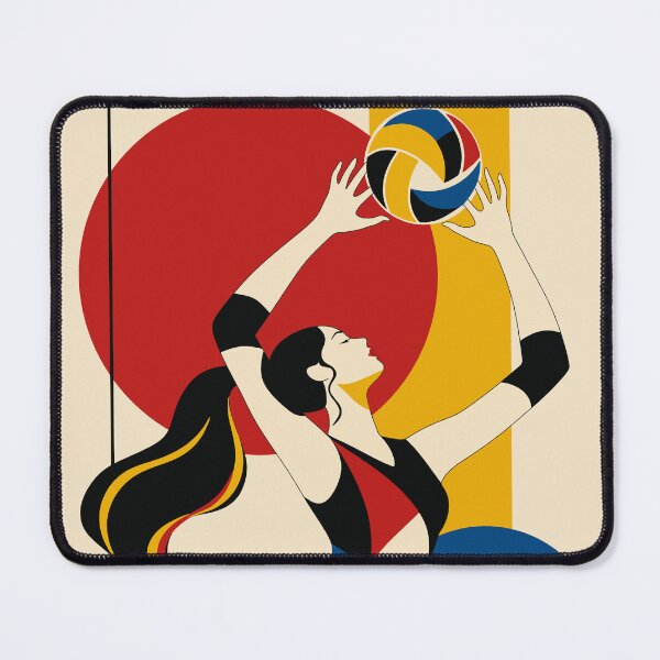 Item preview, Volleyball Art Print, Female Volleyball Print , Volleyball Girl Art, Athlete Gift, Modern Sports Decor, Volleyball Team Gift designed and sold by Studio pod Burom.