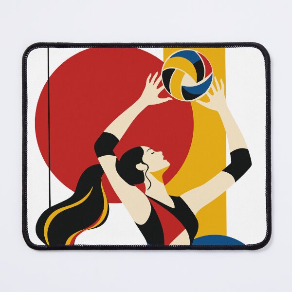 Item preview, Volleyball Art Print, Female Volleyball Player Print, Volleyball Girl Art, Athlete Gift, Modern Sports Decor, Volleyball Team Gift designed and sold by Studio pod Burom.