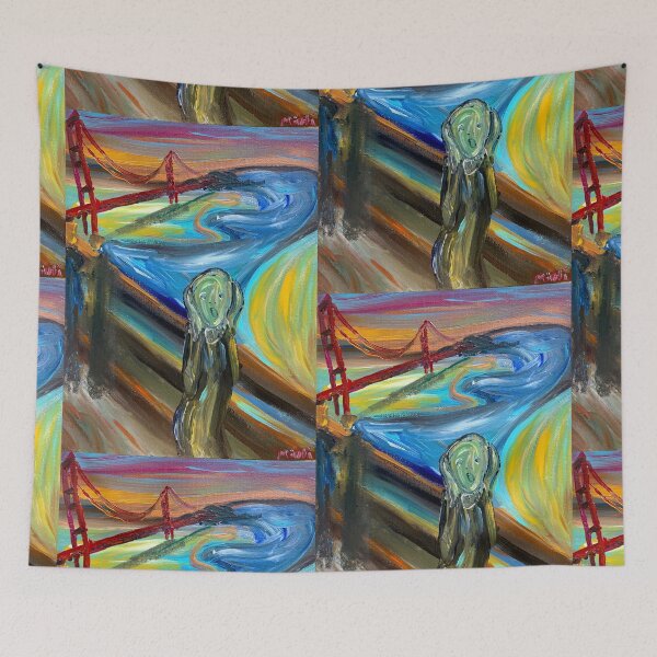 Item preview, Screaming at the Golden Gate Bridge designed and sold by michibunnies.