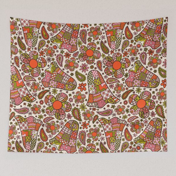 Item preview, Ghost Patchwork Print designed and sold by doodlebymeg.