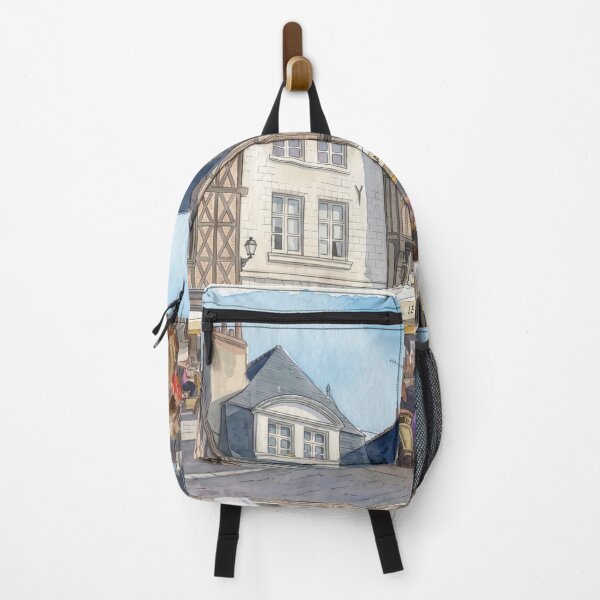 Item preview, Strasbourg Half-Timbered Square & Café Terrace — French Alsatian  designed and sold by M.ALK.Watercolor.