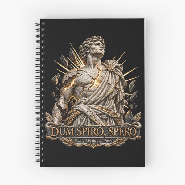 Item preview,  Dum Spiro Spero Latin Motto – Broken Classical Statue Hope & Resilience Design designed and sold by Emoji Emblems.