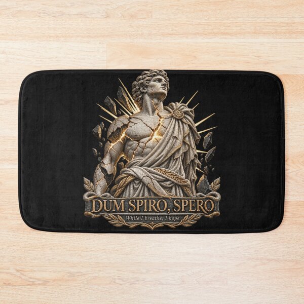 Item preview,  Dum Spiro Spero Latin Motto – Broken Classical Statue Hope & Resilience Design designed and sold by Emoji Emblems.