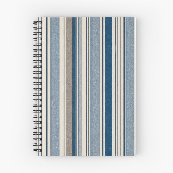 Item preview, Vintage Blue Cream Vertical Stripes Pattern designed and sold by Gold Turtle  Lina.
