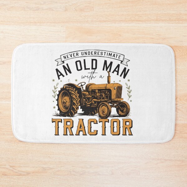 Item preview, an old man tractor operator slogan farm worker vintage machinery designed and sold by DariaOltes.