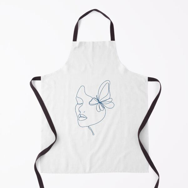 Item preview, Minimalist Woman Face and Butterfly Line Art designed and sold by Sk1628.