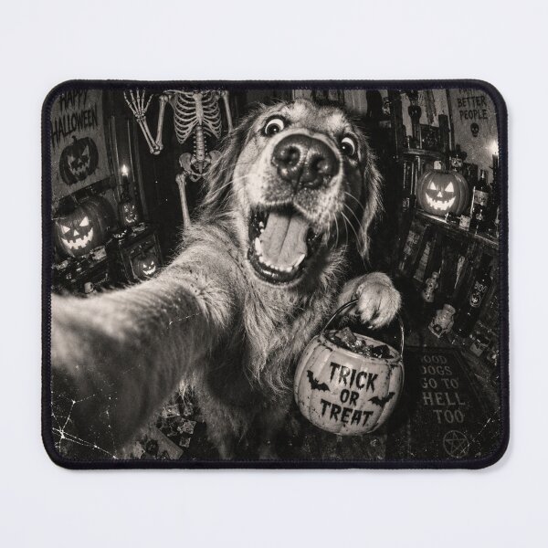 Item preview, Funny Halloween Dog Selfie Trick or Treat Spooky Vintage designed and sold by will freed18.