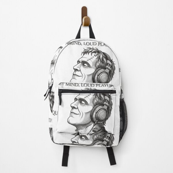Item preview, Quiet Mind Loud Playlist Frankenstein Headphone Rocker designed and sold by PhotoArtMC.