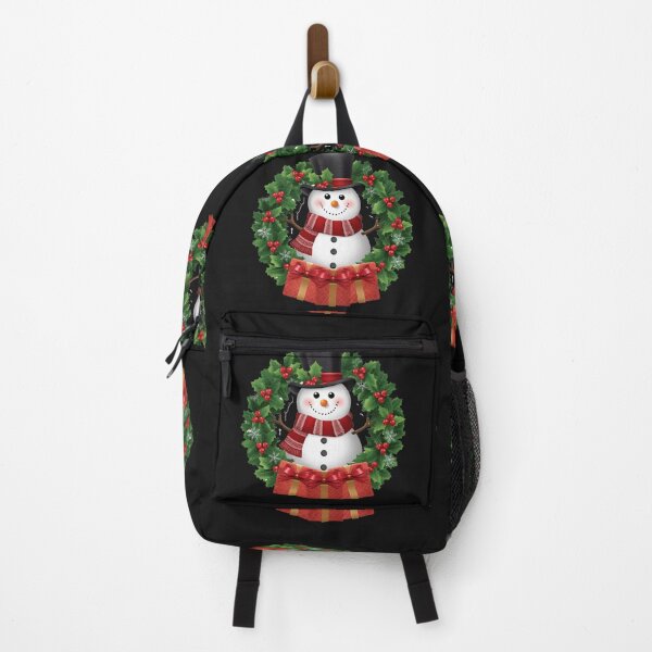 Item preview, Snowman with Christmas Pine Wreath designed and sold by MargaretPolanco.