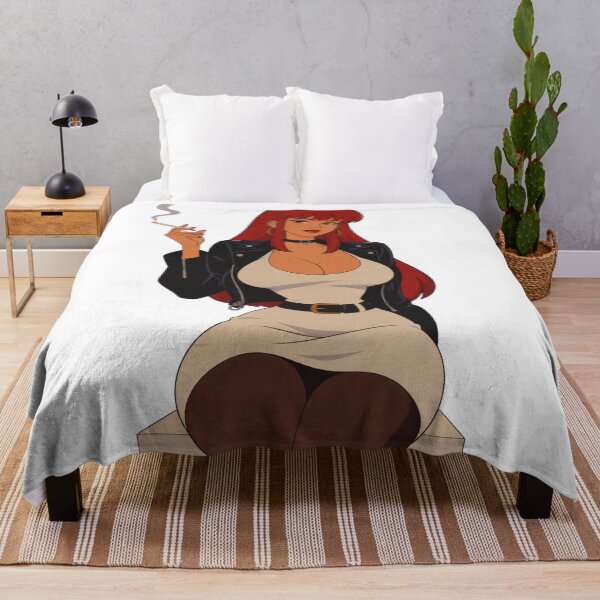 Item preview, Redhead Biker Pin-Up – Retro Cartoon Femme Fatale designed and sold by  Hollow Moon Studios..