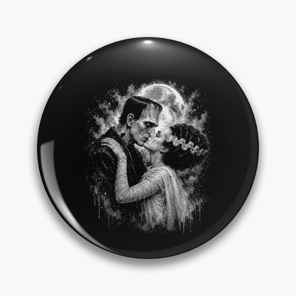 Item preview, Bride and Frankenstein The Lover Halloween Matching Couple designed and sold by leevekaArt.