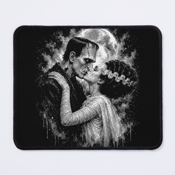 Item preview, Bride and Frankenstein The Lover Halloween Matching Couple designed and sold by leevekaArt.