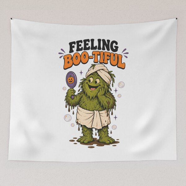 Item preview, Feeling Boo-tiful Funny Halloween Monster Spa Humor Design. designed and sold by The-T-In-Retro.