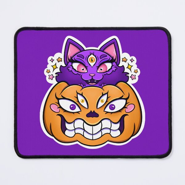 Item preview, Jack O’lantern and his Cat Friend  designed and sold by mcrow-creations.