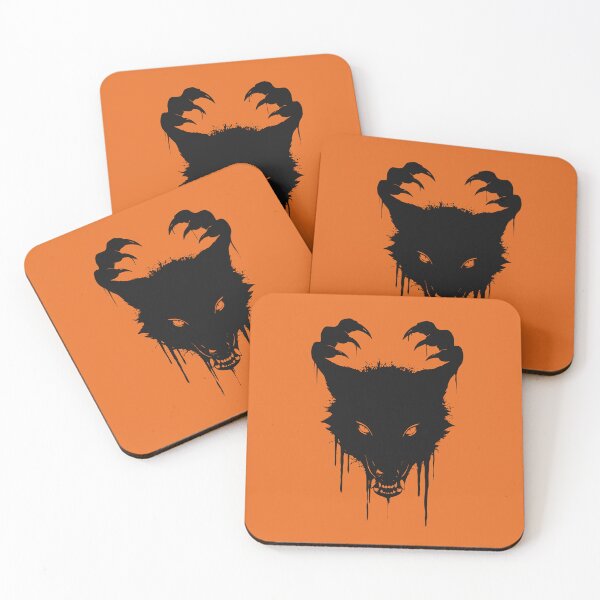 Item preview, Werewolf Breaking Out Halloween Ink Drip Art designed and sold by cabana.space.
