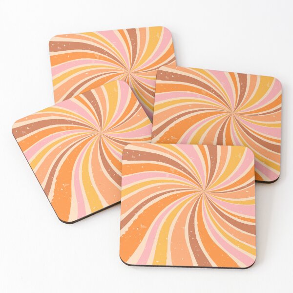 Item preview, Retro 70s Psychedelic Spiral Pink Orange Groovy Swirl designed and sold by JRRTs.