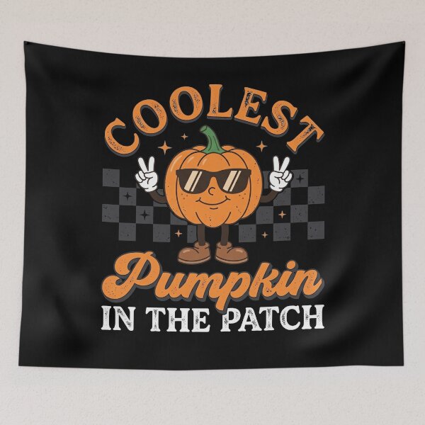 Item preview, Coolest Pumpkin In The Patch Signe Paix Damier Rétro designed and sold by MizoX7.