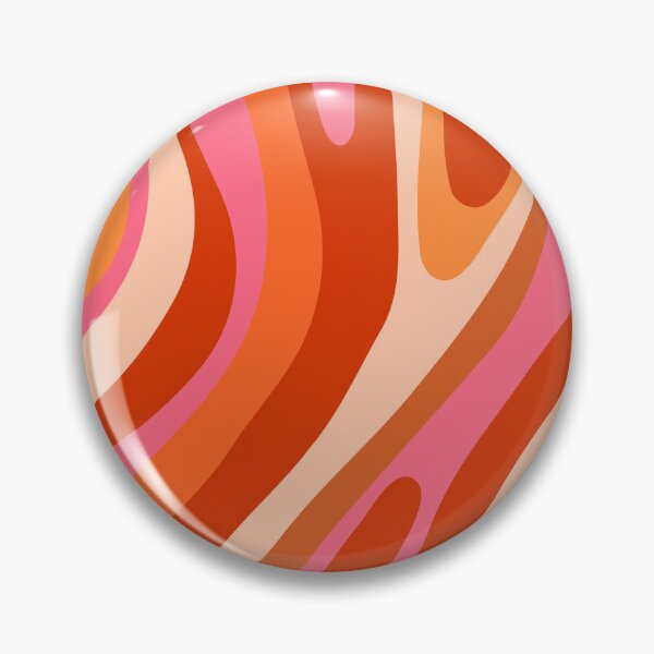 Item preview, Retro 70s Wavy Pattern Pink Orange Groovy Psychedelic Abstract designed and sold by JRRTs.