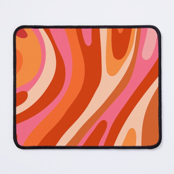 Item preview, Retro 70s Wavy Pattern Pink Orange Groovy Psychedelic Abstract designed and sold by JRRTs.