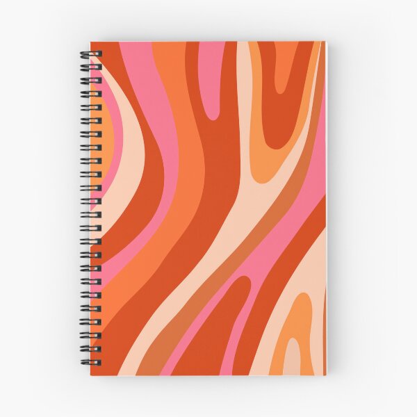 Item preview, Retro 70s Wavy Pattern Pink Orange Groovy Psychedelic Abstract designed and sold by JRRTs.