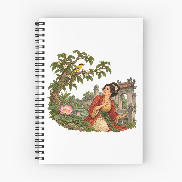 Item preview, Tấm Cám — Vàng Anh Bird Vietnamese Folk Tale Art designed and sold by Larkfound Studio.
