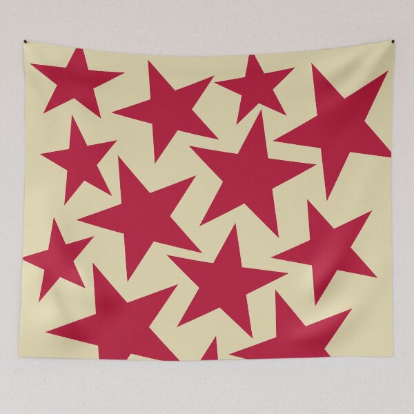 Item preview, Large Red Stars designed and sold by Jeallan Designs.