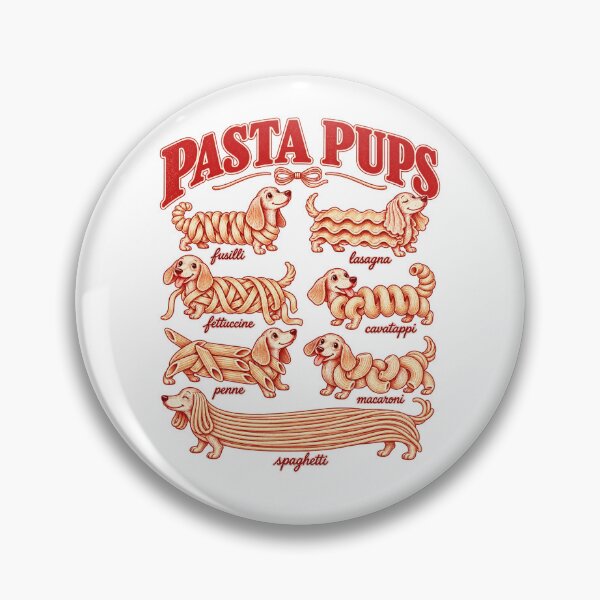 Item preview, Pasta Pups Funny Dachshund Italian Pasta Dog Chart designed and sold by will freed18.