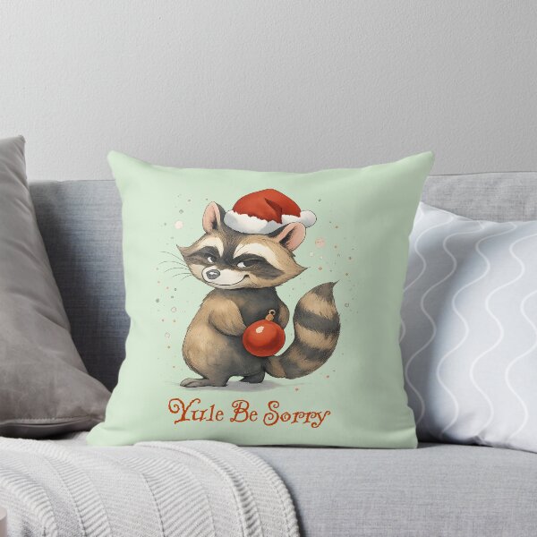 Item preview, Yule Be Sorry Funny Christmas Raccoon designed and sold by Sachie's Studio.