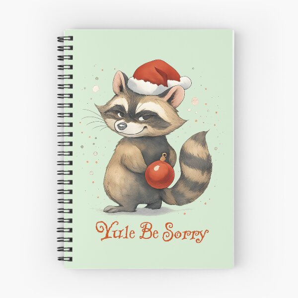 Item preview, Yule Be Sorry Funny Christmas Raccoon designed and sold by Sachie's Studio.