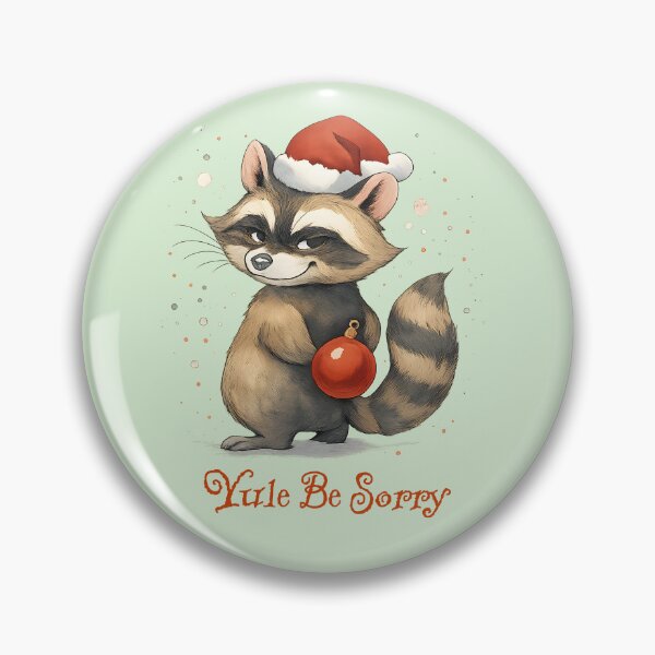 Item preview, Yule Be Sorry Funny Christmas Raccoon designed and sold by Sachie's Studio.
