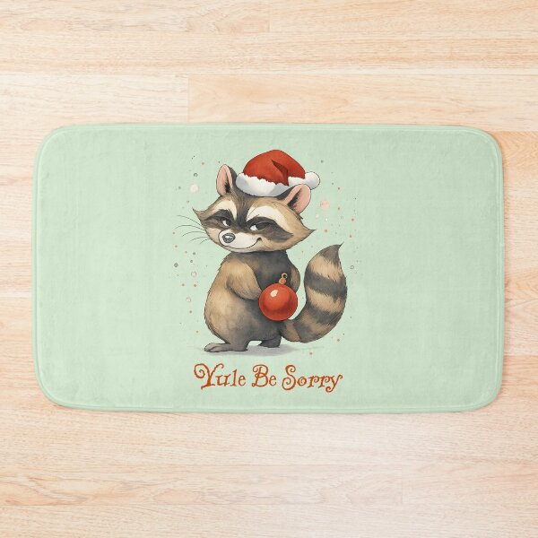 Item preview, Yule Be Sorry Funny Christmas Raccoon designed and sold by Sachie's Studio.