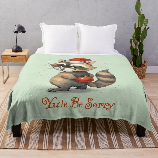 Item preview, Yule Be Sorry Funny Christmas Raccoon designed and sold by Sachie's Studio.