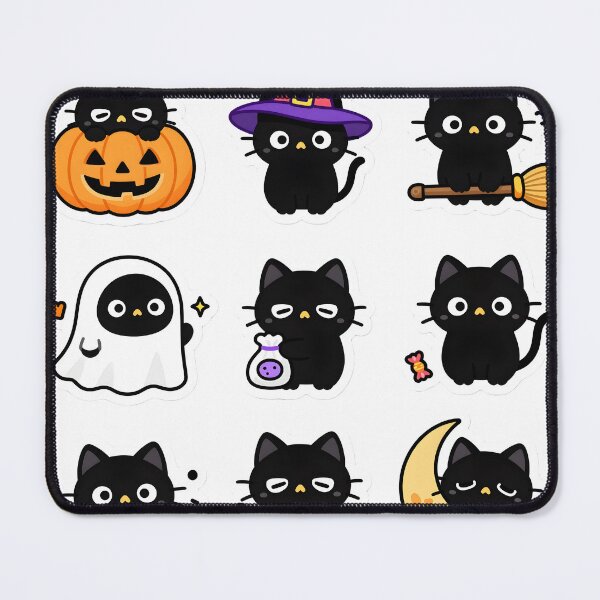 Item preview, Cute Black Cats Halloween Sticker Pack designed and sold by chill-a-lot.