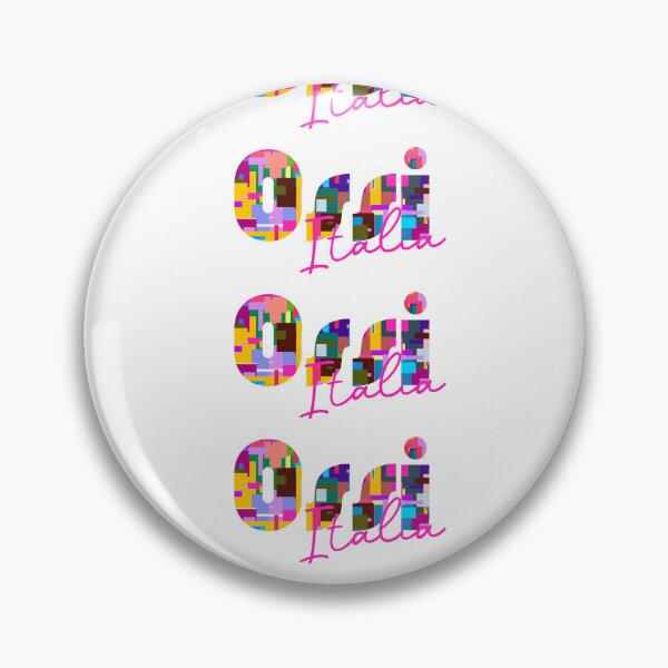Item preview, Ossi, Sassari, Italy, Italia, colorful typography design for travellers designed and sold by Wanderful-roads.