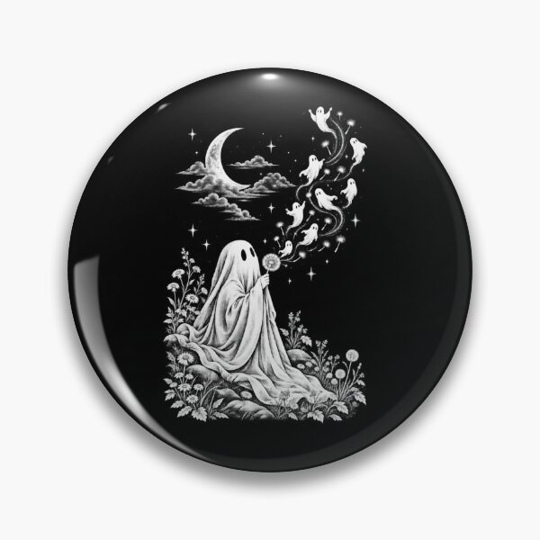 Item preview, Whimsical Ghost Garden Dandelion Spirits Gothic Halloween designed and sold by will freed18.