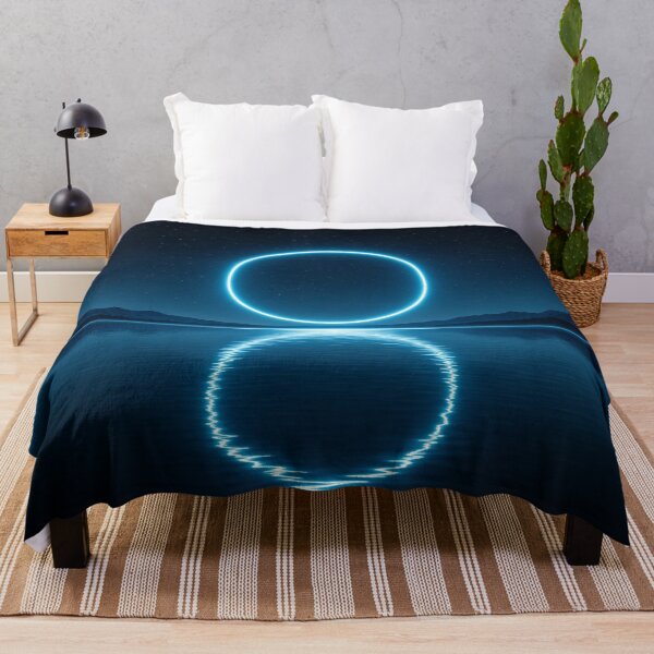 Item preview, Glowing Cyan Ring Portal Over Mountain Lake designed and sold by monkeybusiness.pt.