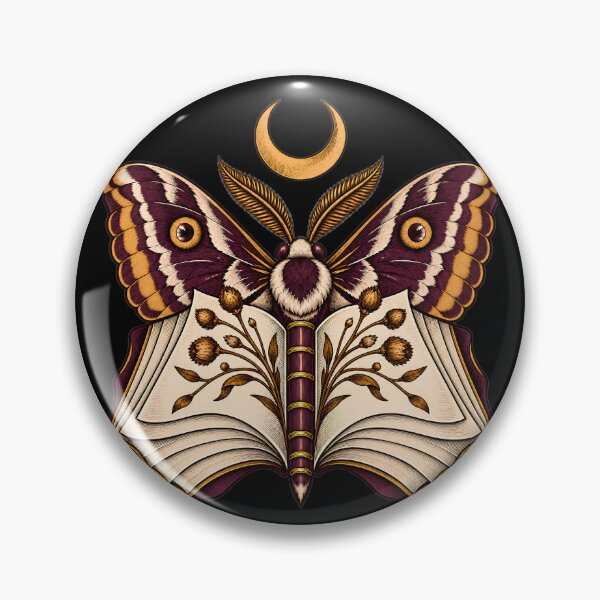 Item preview, Book Moth Gothic Library Art designed and sold by Winakuart.