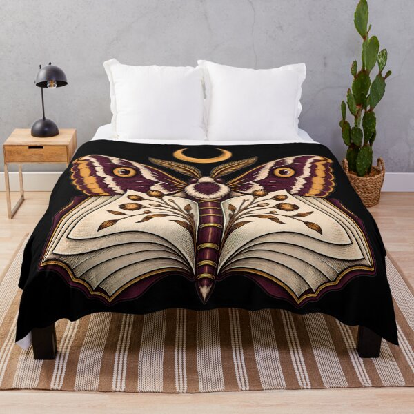 Item preview, Book Moth Gothic Library Art designed and sold by Winakuart.