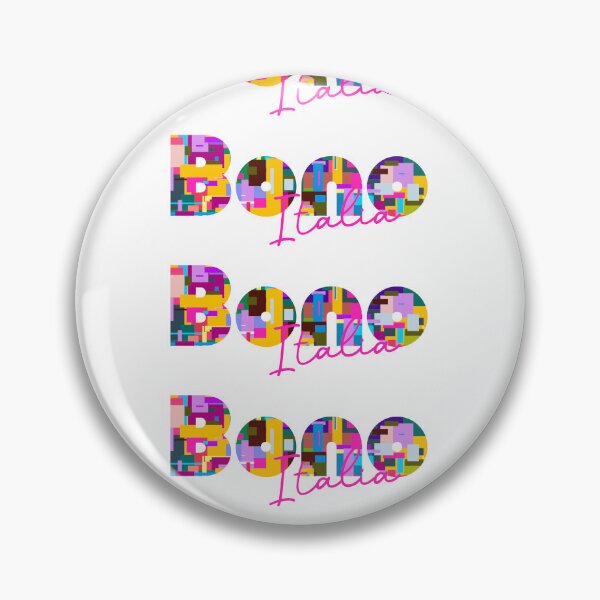 Item preview, Bono, Sassari, Italy, Italia, colorful typography design for travellers designed and sold by Wanderful-roads.