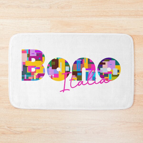 Item preview, Bono, Sassari, Italy, Italia, colorful typography design for travellers designed and sold by Wanderful-roads.