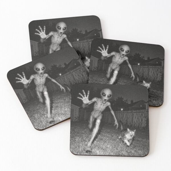 Item preview, Alien and Cat Night Chase Vintage Paranormal Horror  designed and sold by will freed18.