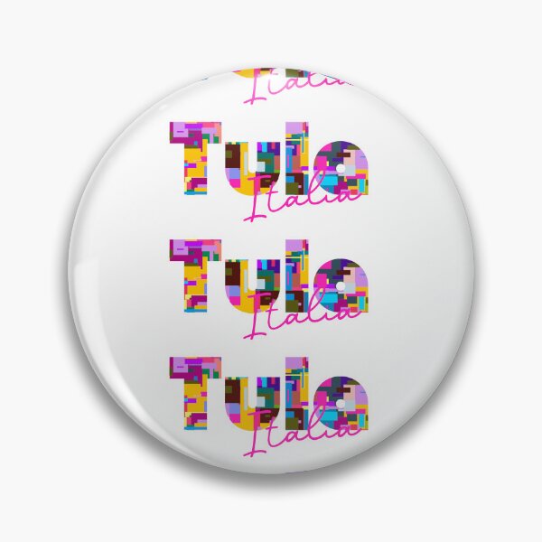 Item preview, Tula, Sassari, Italy, Italia, colorful typography design for travellers designed and sold by Wanderful-roads.