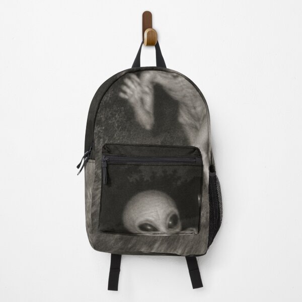 Item preview, Creepy Alien Chasing Cat Retro Night Horror designed and sold by will freed18.