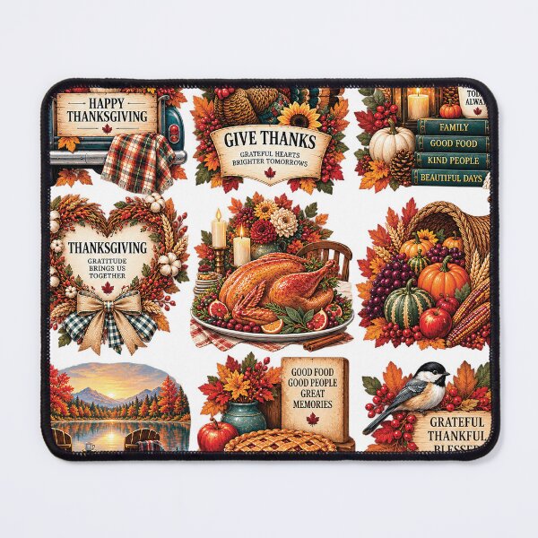 Item preview, Cozy Thanksgiving Autumn Clipart Bundle with Turkey Dinner Pumpkins Leaves and Farmhouse Decor designed and sold by Gold Turtle Lina.