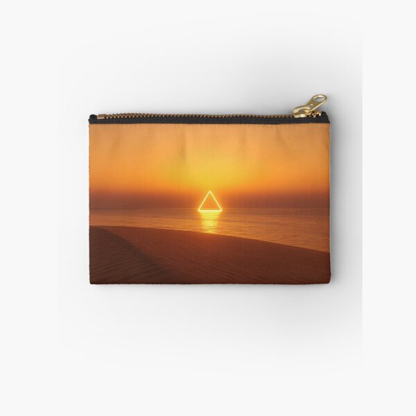 Item preview, Glowing Golden Triangle Over Ocean Desert Sunset designed and sold by monkeybusiness.pt.