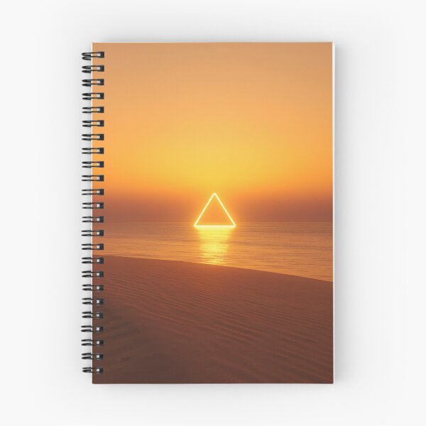Item preview, Glowing Golden Triangle Over Ocean Desert Sunset designed and sold by monkeybusiness.pt.