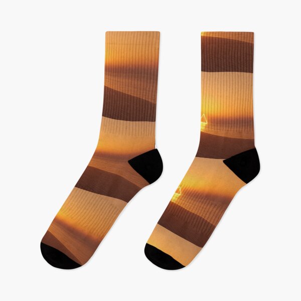 Item preview, Glowing Golden Triangle Over Ocean Desert Sunset designed and sold by monkeybusiness.pt.