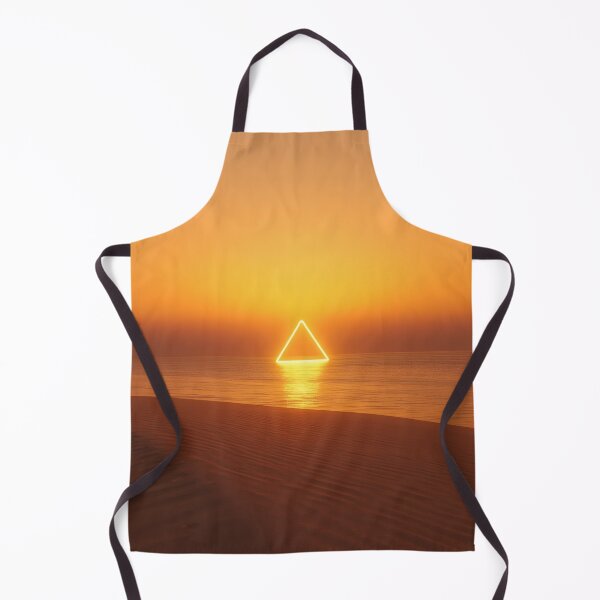 Item preview, Glowing Golden Triangle Over Ocean Desert Sunset designed and sold by monkeybusiness.pt.